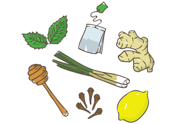 Tea Ingredients - Free vector #399283